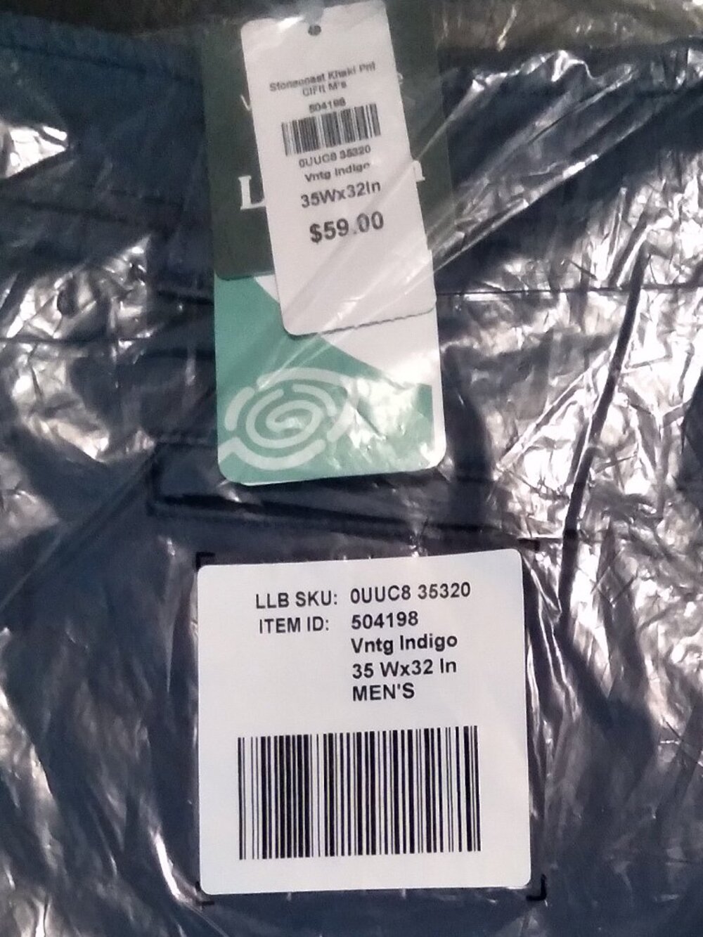 L.L.Bean Men's pants 35W 32L
